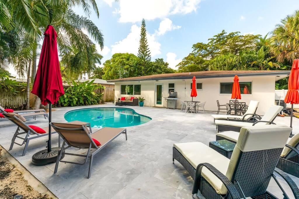 Private Oasis With Pool Near Beaches, Dining & Las Olas Fort Lauderdale Luaran gambar
