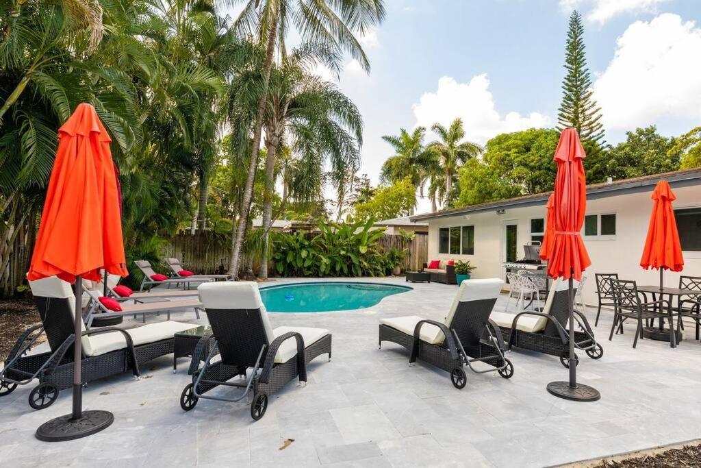Private Oasis With Pool Near Beaches, Dining & Las Olas Fort Lauderdale Luaran gambar